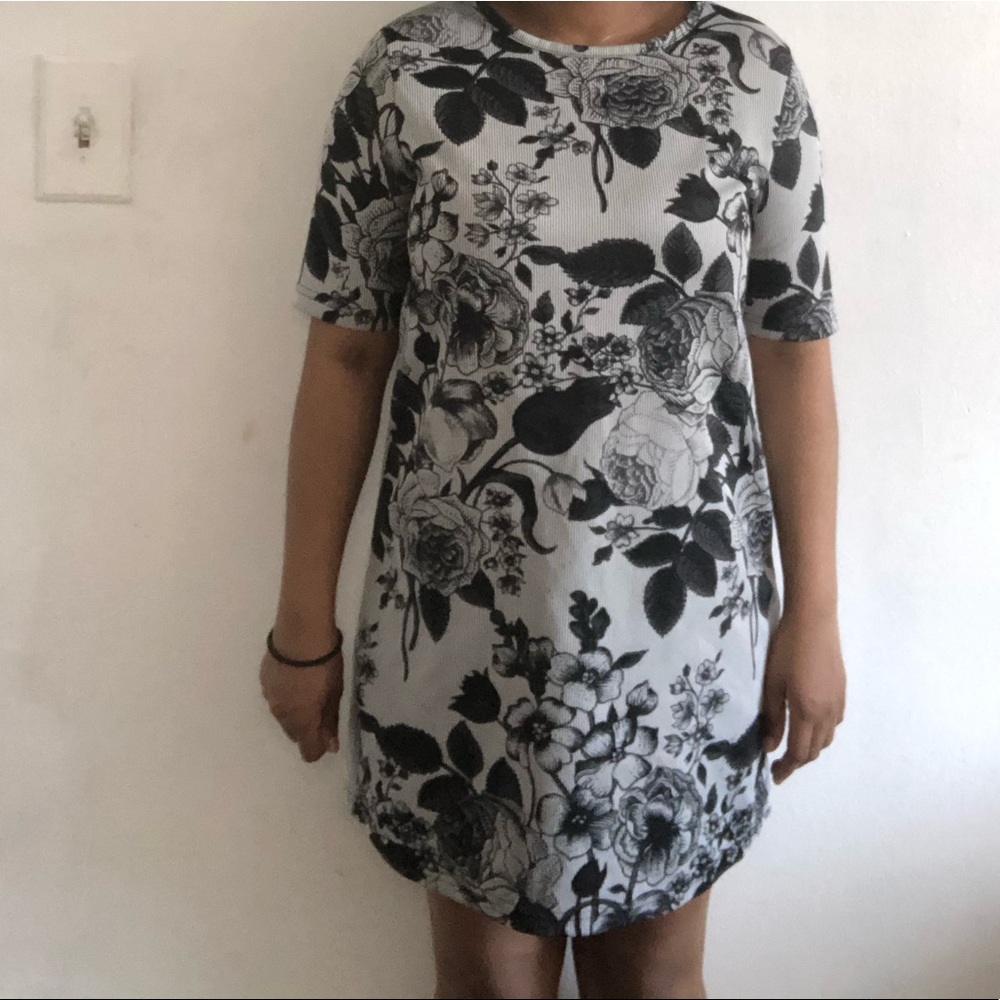 Floral Print T-Shirt Dress